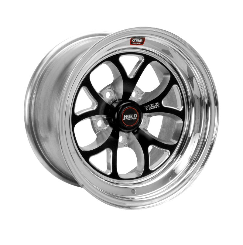 Weld S76 15x8.33 / 5x4.75 BP / 3.5in. BS Black Wheel (Medium Pad) - Non-Beadlock