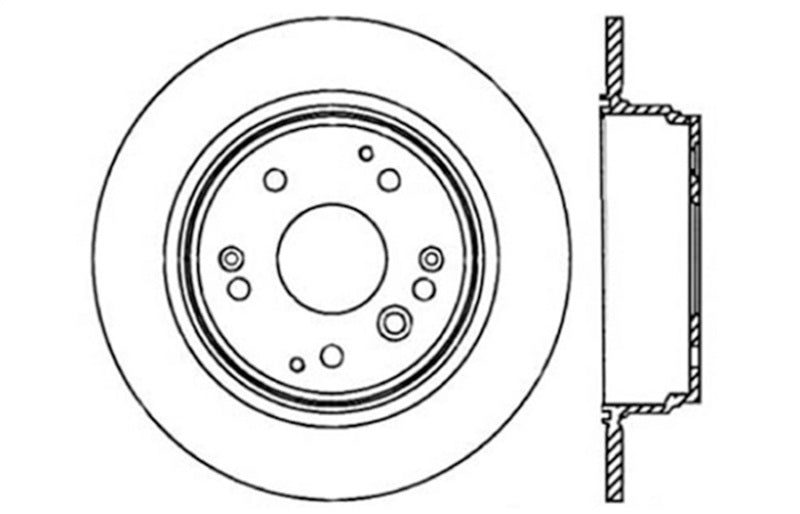 StopTech 04-08 Acura TL/TL-S Standard/Brembo Drilled Right Rear Rotor