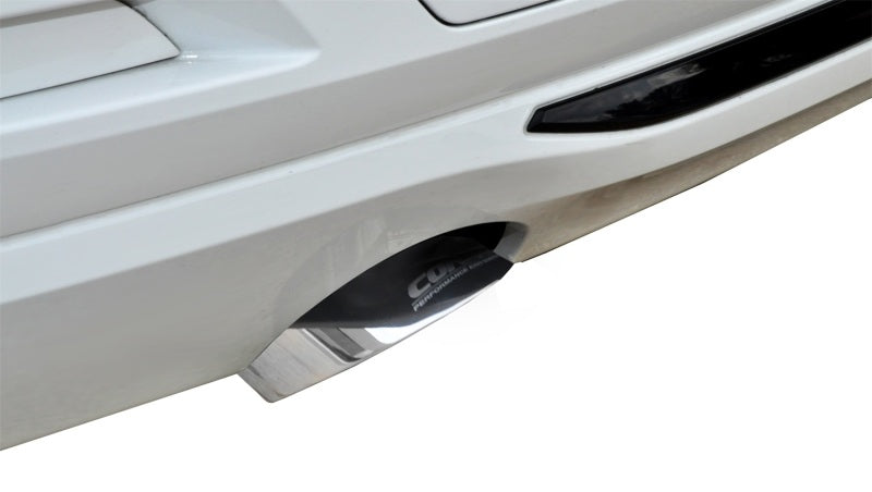 Corsa 12-14 BMW 335i Sedan RWD F30 3in Polished Touring Dual Rear Single 3.5in Tip Cat-Back Exhaust