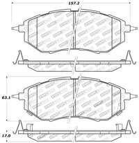 StopTech Performance 05-08 Legacy 2.5 GT Front Brake Pads