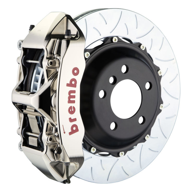 Brembo 90-96 300ZX Front GTR BBK 6 Piston Billet355x32 2pc Rotor Slotted Type-3- Nickel Plated