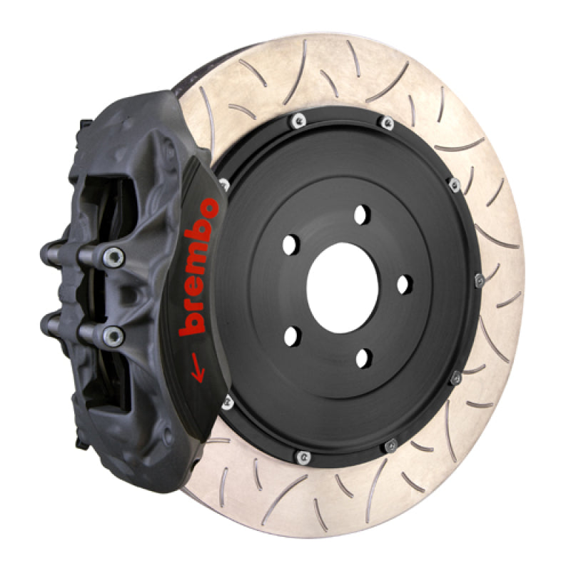 Brembo 14+ Q50 (Excl. AWD) PISTA Fr Race BBK 6 Piston Forged 2pc380x35x53a 2pc Rotor T3-Black HA