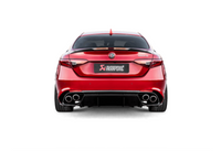 Akrapovic 17-19 Alfa Romeo Giulia Quadrifoglio Evolution Line Cat Back (Titanium) w/Link Pipes