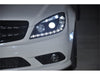 Spyder Mercedes Benz C-Class 08-11 Projector Headlights Halogen - DRL Blk PRO-YD-MBW20408-DRL-BK
