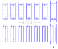 King Engine Bearings BMW M51/M57 Main Bearing Set - Size STD