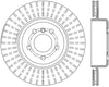 StopTech 11-13 BMW 550i Rear Left Drilled Sport Brake Rotor