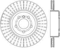 StopTech 11-13 BMW 550i Rear Right Drilled Sport Brake Rotor