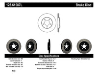 StopTech 05-10 Ford Mustang V6/4.0L / GT V8/4.6L Cross Drilled Left Rear Rotor