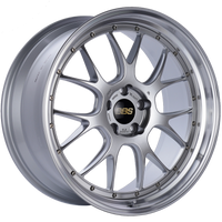 BBS LM-R 21x10 5x120 ET35 Diamond Silver Center Diamond Cut Lip Wheel -82mm PFS/Clip Required