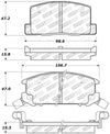 StopTech Performance 1/90-95/00-05 Toyota MR2/Spyder Rear Brake Pads