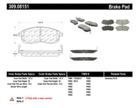 StopTech Performance 02-04 Infiniti I30/I35 / 02-06 Nissan Altima Front Brake Pads