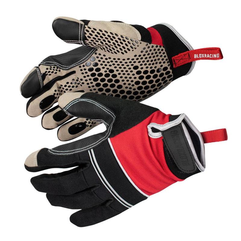 BLOX Racing Logo Mechanics Gloves Medium