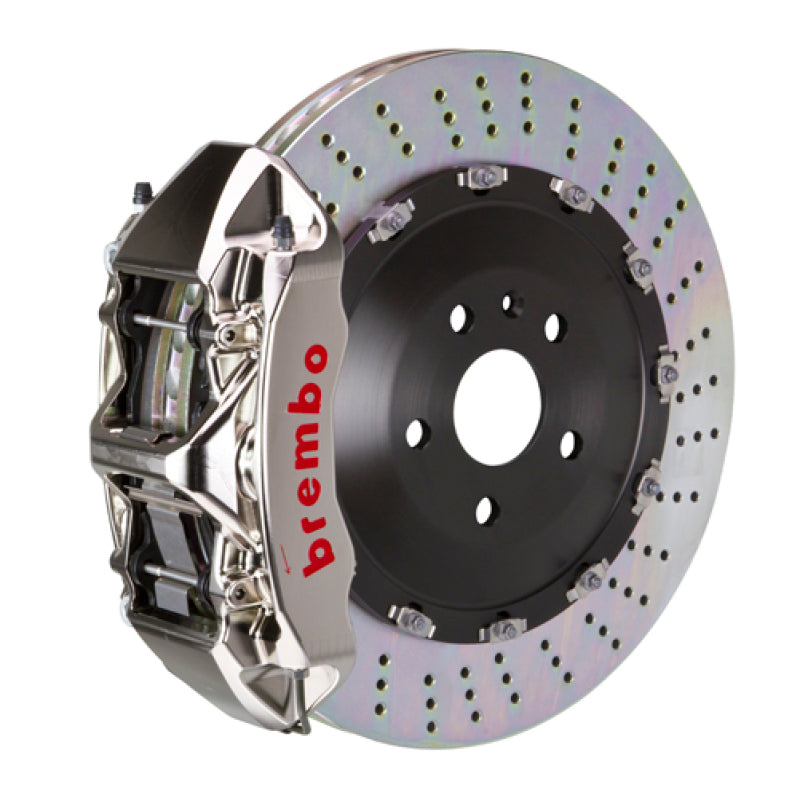 Brembo 15+ RC-F/16-20 GS-F Front GTR BBK 6 Piston Billet405x34 2pc Rotor Drilled- Nickel Plated