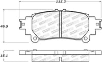 StopTech Street Select Brake Pads w/Hardware - Rear