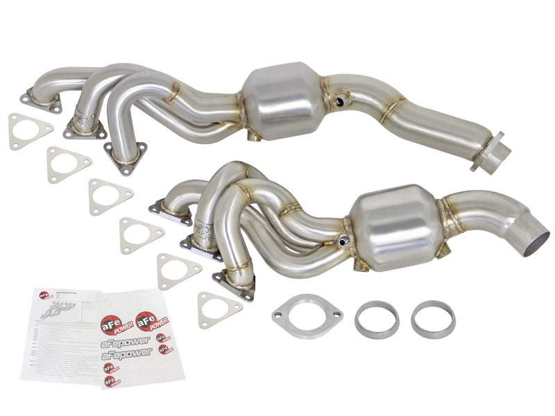 aFe Twisted Steel Headers (Catted) 01-06 BMW M3 L6-3.2L S54