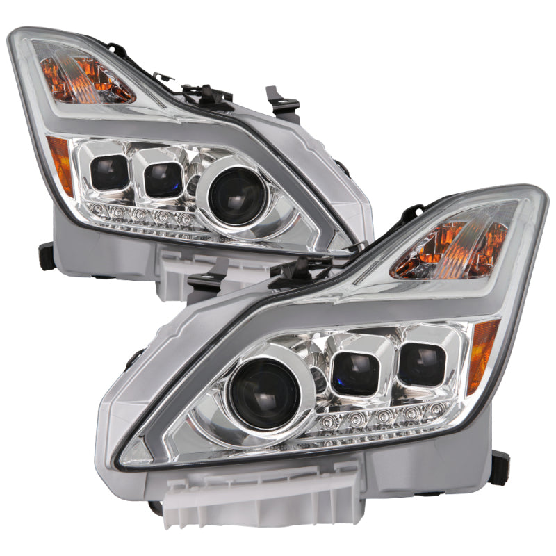 xTune Infiniti G37 Coupe 08-15 Projector Headlights w/ Turn Signal - Chrome PRO-JH-IG3708-2D-LB-C