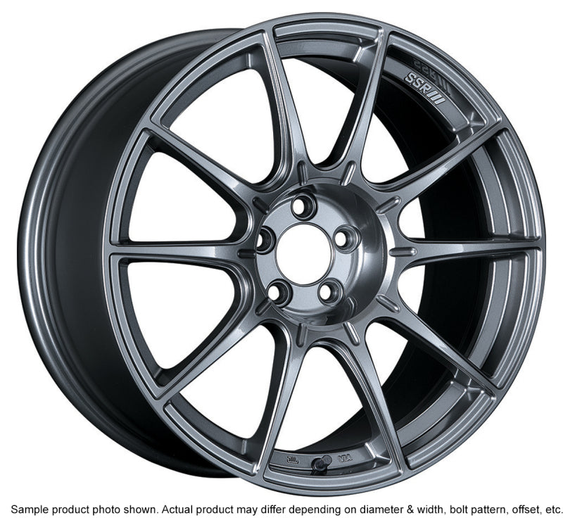 SSR GTX01 17x10 5x114.3 15mm Offset Dark Silver Wheel