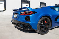 Corsa 2020 Corvette C8 3in Valved Cat-Back 4.5in Blk Quad Tips Fits Factory Perf Exhaust Deletes AFM