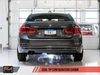 AWE Tuning BMW F3X 28i / 30i Touring Edition Axle-Back Exhaust Single Side - 80mm Black Tips