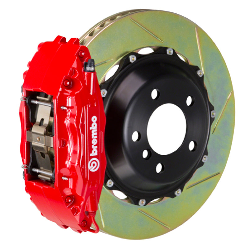 Brembo 92-00 Viper RT-10/GTS Front GT BBK 4 Piston Cast 2pc 355x32 2pc Rotor Slotted Type-1-Red