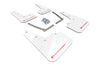 Rally Armor 16-21 Honda Civic Si White UR Mud Flap w/Red Logo
