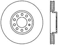 StopTech 15-18 Audi A3/A3 Quattro Cryo Sport Drilled & Slotted Front Right Rotor