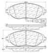 StopTech 14-18 Audi S3 Street Select Front Brake Pads
