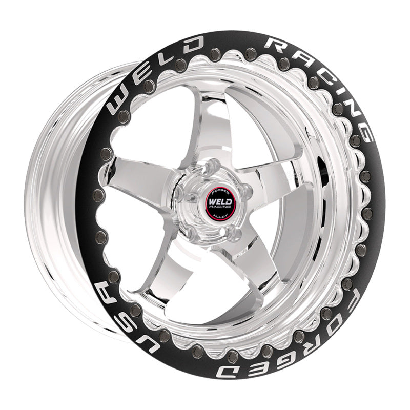 Weld S71 Beadlock Wheels - 15x10.33 RT-S 5X115mm Conical Lugs, 6.5BS - Polished