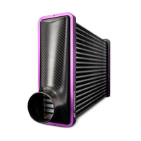 Mishimoto Universal Carbon Fiber Intercooler - Matte Tanks - 600mm Black Core - S-Flow - C V-Band