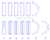 King Engine Bearings Ford 281CI/330CI 4.6L/5.4L V8 (Size STD) Main Bearing Set