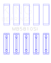 King Engine Bearings Toyota 2AR-FE/ 2AR-FXE (Size 0.05) Main Bearing Set