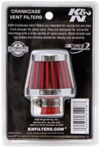 K&N 2in Base OD x .375in Flange ID x 1.75in H Rubber Base Crankcase Vent Filter