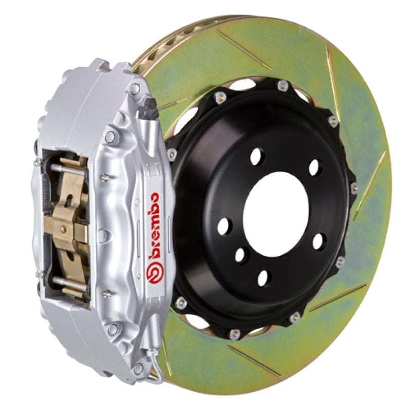 Brembo 94-04 Mustang (SN95) Front GT BBK 4 Piston Cast 2pc 355x32 2pc Rotor Slotted Type-1-Silver