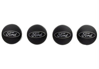 Ford Racing Car Black and Chrome Wheel Cap