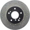 StopTech Power Slot 6/89-96 Nissan 300ZX Slotted & Drilled Right Front Rotor