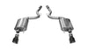 Corsa 2015-2017 Ford Mustang GT 5.0 3in Axle Back Exhaust Black Dual Tips (Touring)