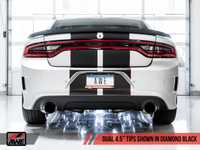 AWE Tuning 2017+ Dodge Charger 5.7L Track Edition Exhaust - Diamond Black Tips