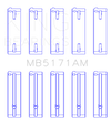 King Engine Bearings Mazda FS-DE L4/FP L4/FS L4  DOHC 16 Valve Main Bearing Set - Size STD