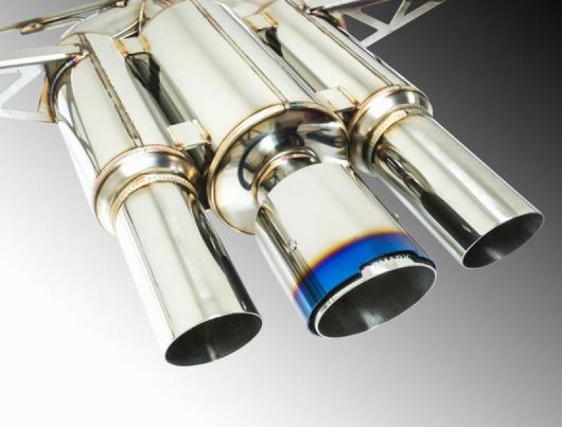 Remark Catback Exhaust 2017+ Honda Civic Type-R Spec III-Triple Tip Burnt Stainless Tip Cover (Res)