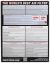 K&N Replacement Air FIlter 18-20 Renault Megane IV 1.8L L4