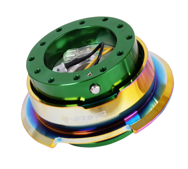 NRG Quick Release Gen 2.8 - Green Body / Neochrome Ring