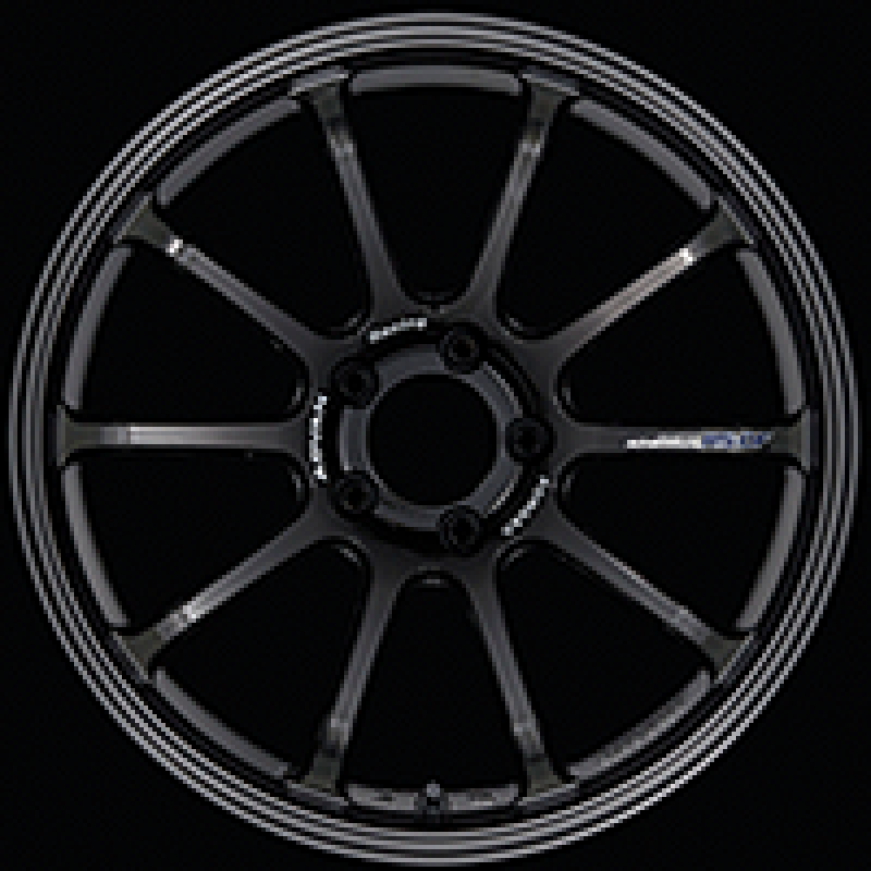 Advan RS-DF Progressive 18x8.0 +44 5-100 Racing Titanium Black Wheel