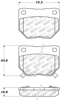 StopTech Performance 06-07 WRX Rear Brake Pads