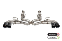 Corsa 2020-2025 Chevrolet Corvette C8 RWD 3in Delete 4 Valve Cat-Back w/NPP w/4.5in CF Black PVDTips