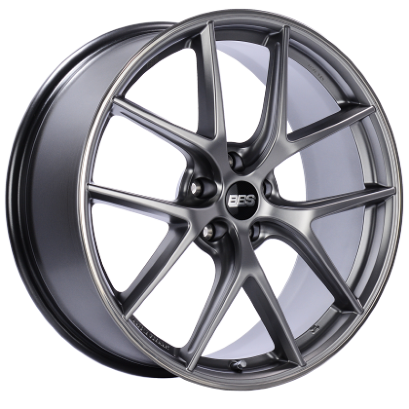 BBS CI-R 19x8 5x112 ET44 Platinum Silver Polished Rim Protector Wheel -82mm PFS/Clip Required