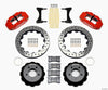 Wilwood Narrow Superlite 6R Front Hat Kit 12.88in Drill Red 93-96 Mazda RX7