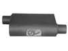 aFe Scorpion Replacement Alum Steel Muffler 2-1/2in In/Out Baffled Offset/Offset 13inL x10inW x4inH