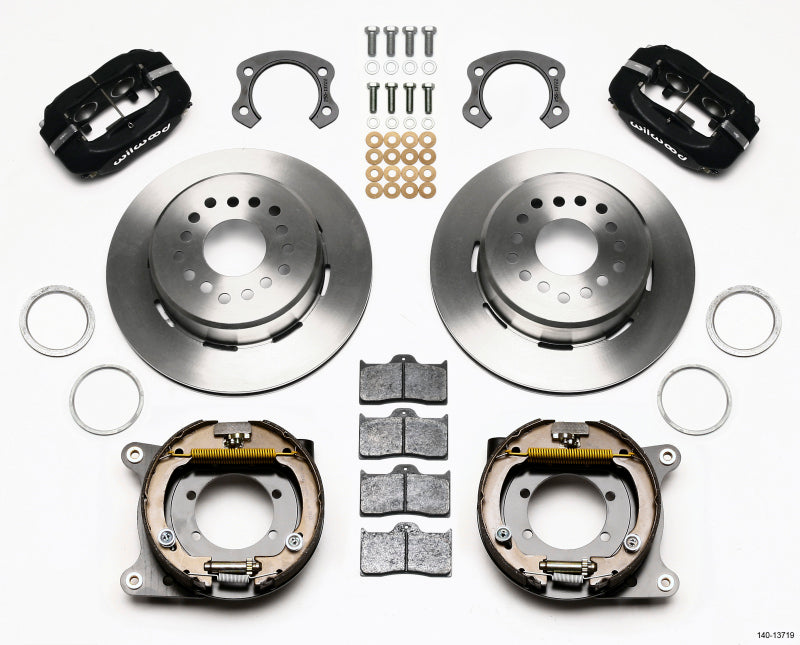 Wilwood Forged Dynalite P/S Park Brake Kit Ford 8.8 Special w/2.50in Offset-5 Lug