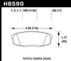 Hawk Performance 08-14 Toyota Land Cruiser Ceramic Street Rear Brake Pads