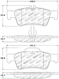 StopTech Street Touring Mercedes Benz Rear Brake Pads